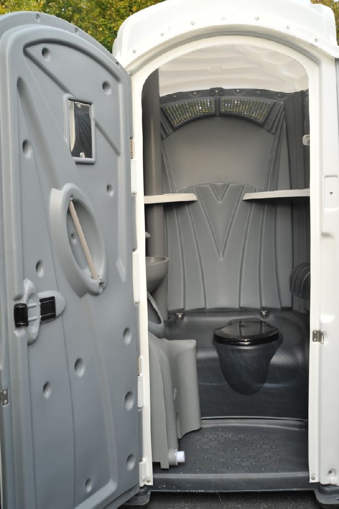 White Deluxe Portable Restrooms